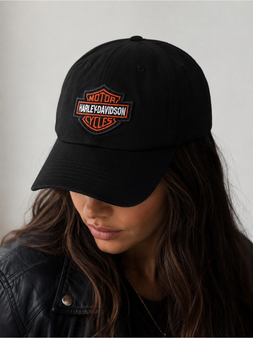 Harley-Davidson y2k Black Logo Baseball Cap | Classic Motorcycle Hat